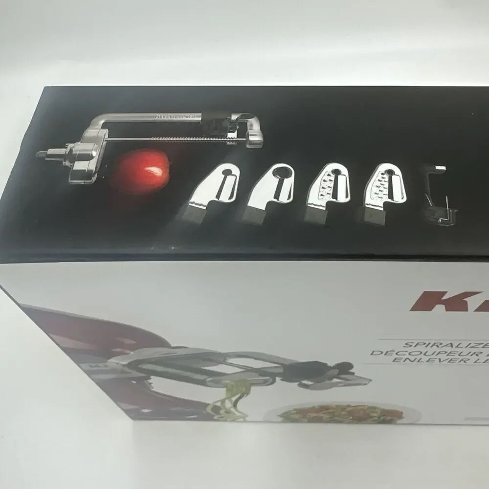 KitchenAid Fruit and Vegetable Spiralizer Attachment Polished Aluminum KSM1APC - Picture 3 of 5